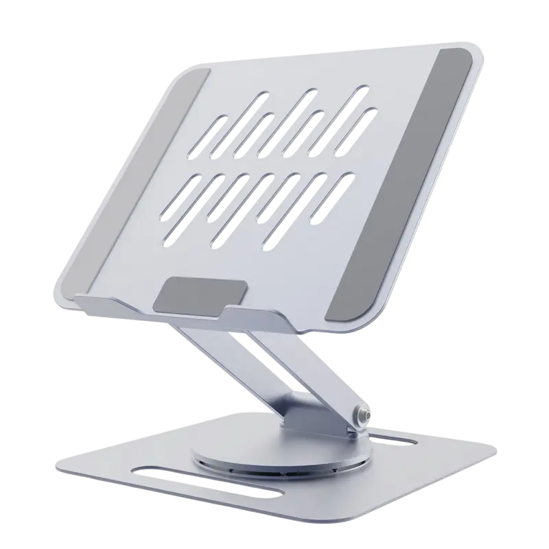 Notebook Rotating Riser Gembird NBS-DR1-01, up to 15.6'', Aluminum, Foldable, Silicone pad, up to 10