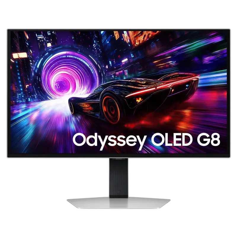 27" Samsung Odyssey G8 S27FG812S,Silver,OLED,3840x2160,240Hz,0.03msGTG,250cd,HDR10+,DP+HDMI+USB+TypeC,Pivot