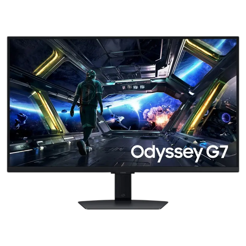31.5" Samsung Odyssey G7 G70D,Black,IPS,3840x2160,144Hz,FreeSync+GSync,1msGTG,350cd,HDR400,LAN,DP+HDMI+USB,Spkrs,Pivot