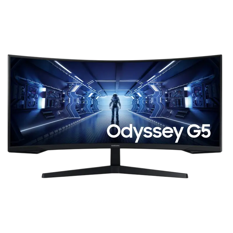 34" Samsung Odyssey G5 G55T, Black, Curved-VA, 3440x1440, 165Hz,FreeSync,1msMPRT,250cd,DP+HDMI