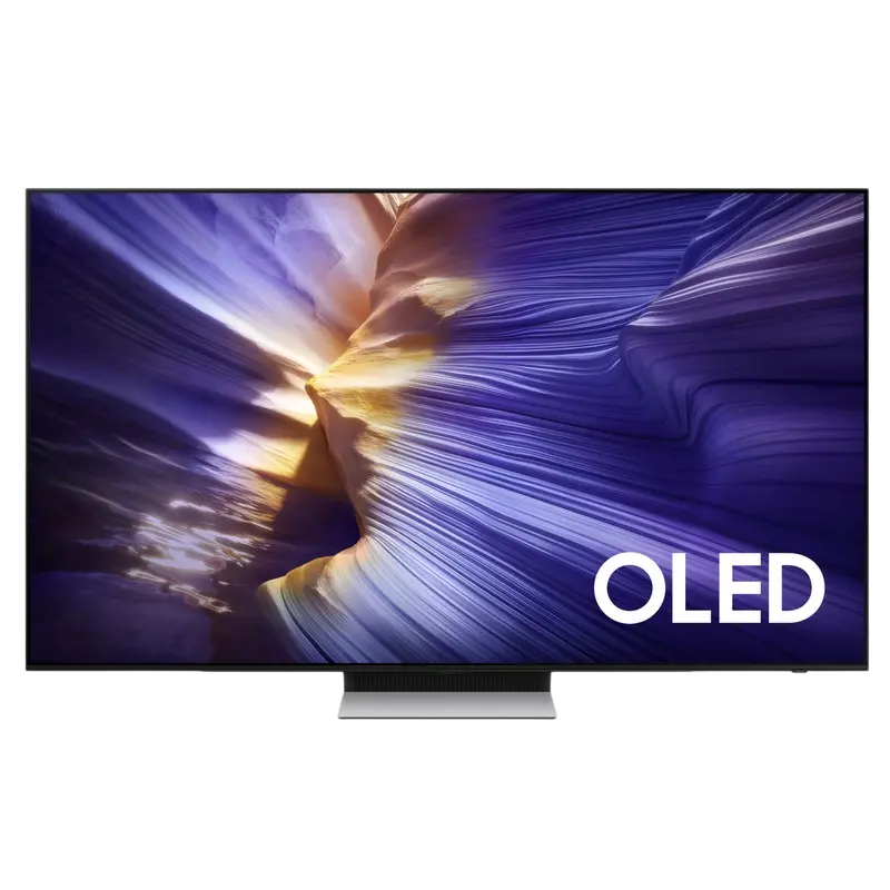 65" OLED Smart TV Samsung QE65S90FAUXUA, Quantum Dot OLED 4K UHD, Tizen OS, Black