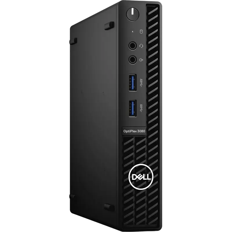 Optiplex 3080 MFF Black (Core i5-10500T 2.3-3.8 GHz, 8GB RAM, 256GB SSD, WiFi, Ubuntu)