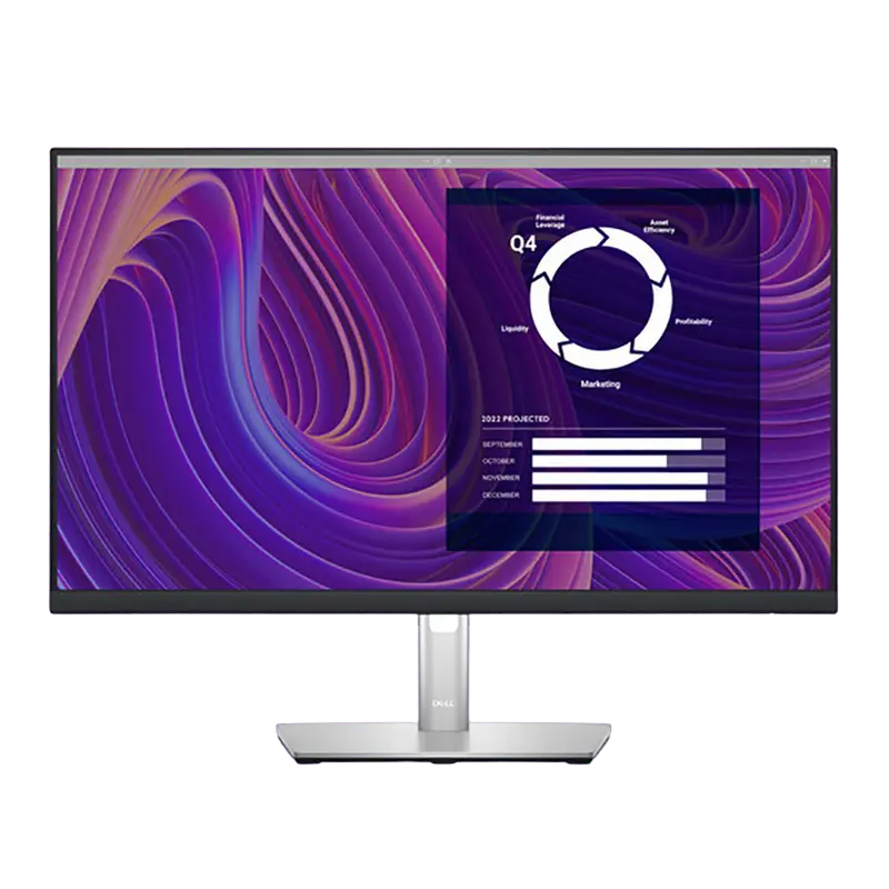 23.8" DELL P2423D, Silver, IPS, 2560x1440, 60Hz, 5ms, 300cd, CR1000:1, HDMI+DP+USB, Pivot