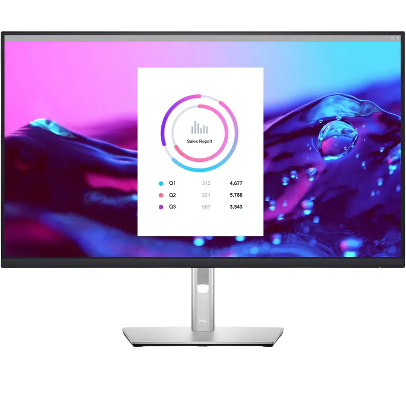 31.5" DELL P3222QE, Silver, IPS, 3840x2160, 60Hz, 5ms, CR1000:1, 350cd, HDMI+DP+USB+TypeC+LAN, Pivot