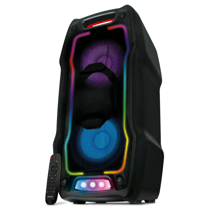 Partybox SVEN "PS-730" 100W, TWS, Bluetooth, FM, USB, microSD, LED-display, 4400mA*h