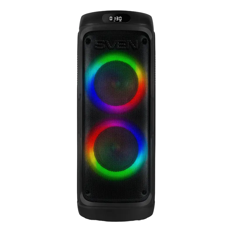 Partybox SVEN "PS-770" 100W, TWS, Bluetooth, FM, USB, microSD, LED-display, 4400mA*h