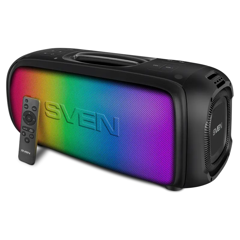 Partybox SVEN "PS-860" 100w, Black, Bluetooth, TWS, Bluetooth, FM, USB, microSD, 5400mA*h