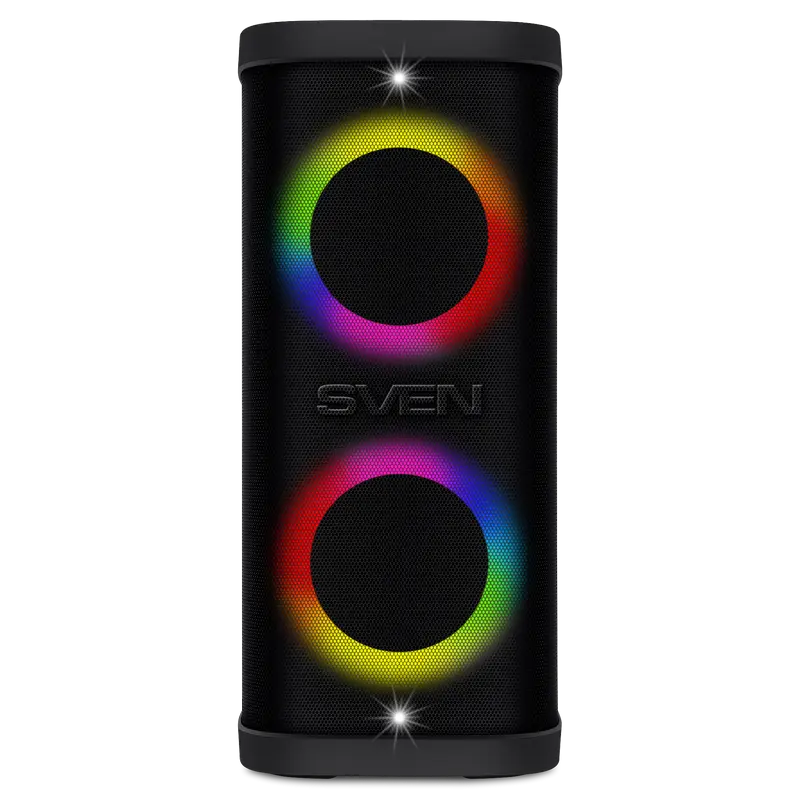 Partybox SVEN "PS-950" 160W, TWS, IPx4, Bluetooth, FM, USB, microSD, LED-display, 8800mA*h, Black
