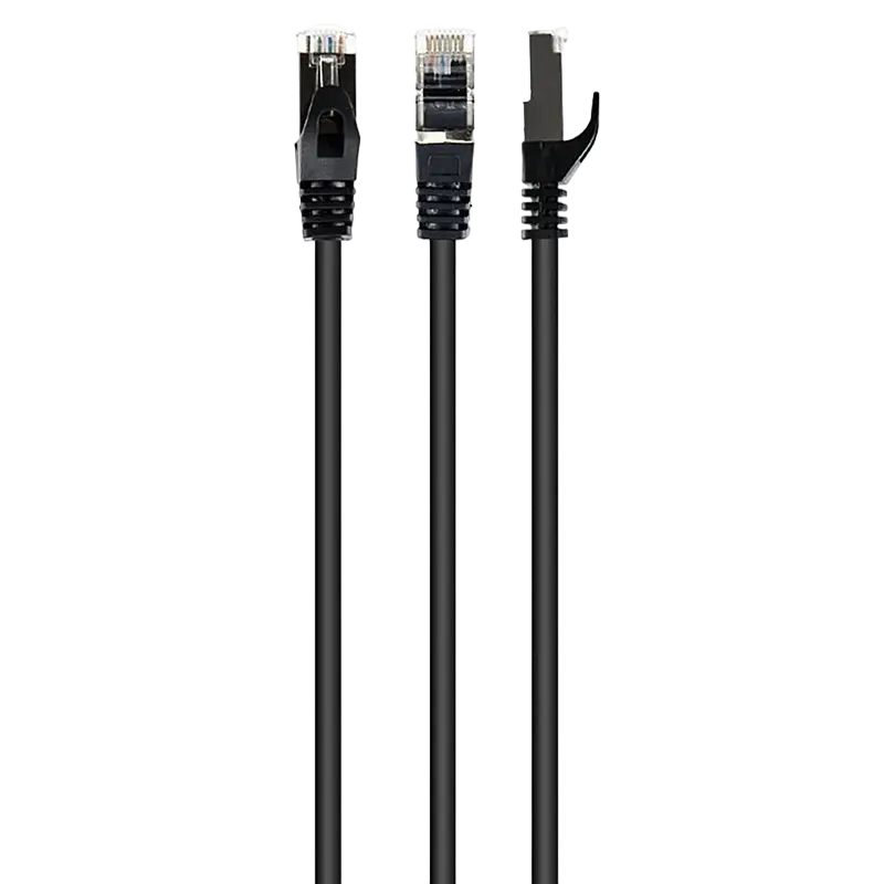 Patch Cord Cat.6/FTP, 2m, Black, PP6-2M/BK, Cablexpert