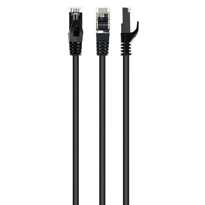 Patch Cord Cat.6/FTP, 0.5m, Black, PP6-0.5M/BK, Cablexpert