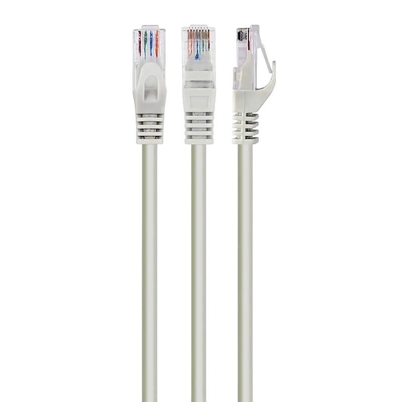 Patch Cord Cat.6U 0.25m Grey, PP6U-0.25M, Cablexpert, Stranded Unshielded