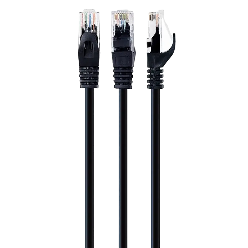 Patch Cord Cat.6U 2m, Black, PP6U-2M/BK, Cablexpert, Stranded Unshielded
