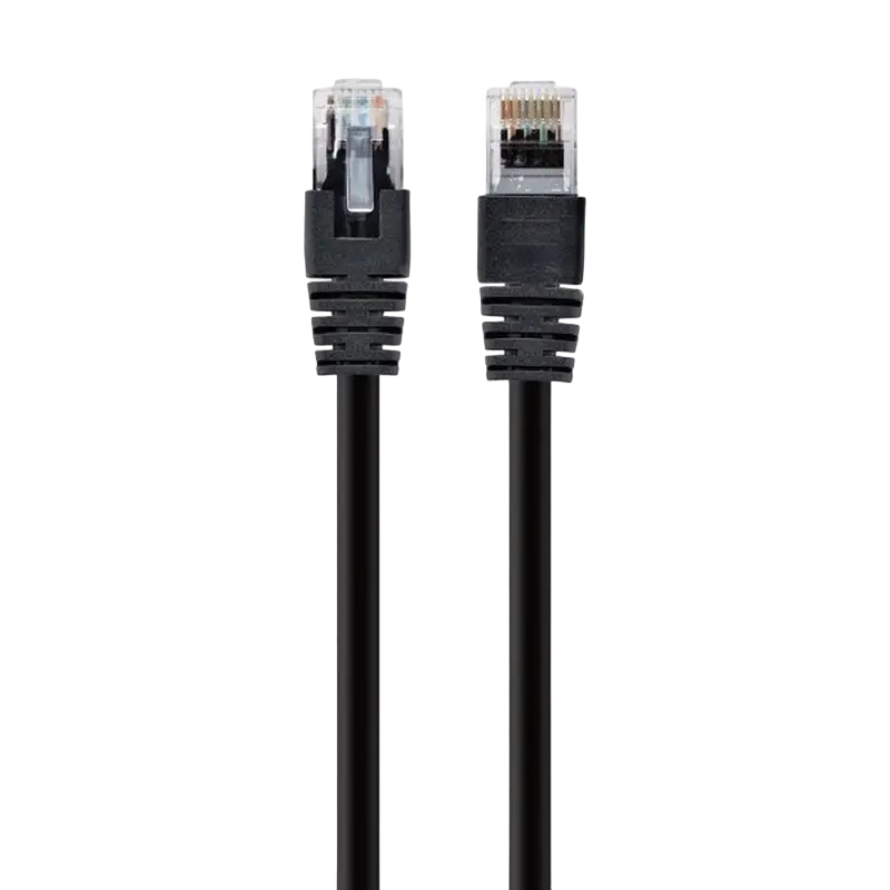 Patch Cord Cat.6U 5m, Black, PP6U-5M/BK, Cablexpert, Stranded Unshielded