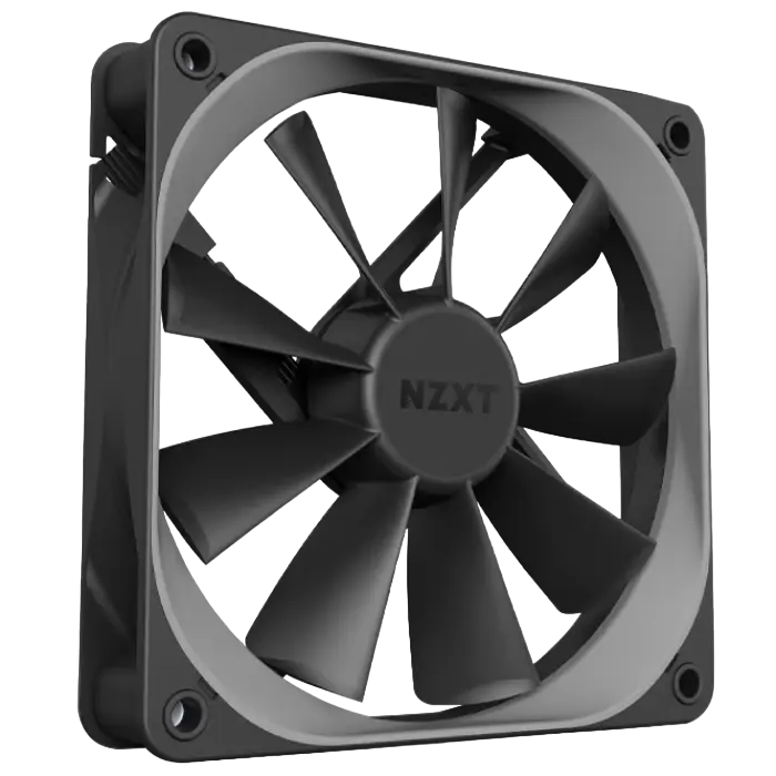 PC Case Fan NZXT Aer F120, 120x120x26mm, 22-31dB, 21-63CFM, 500-1500RPM, FDB, 4 Pin
