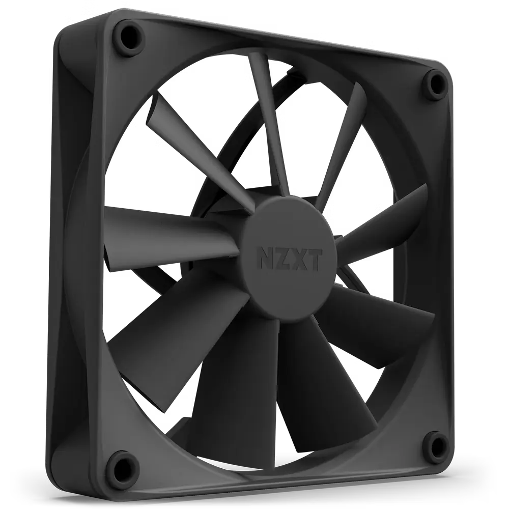 PC Case Fan NZXT F120Q, 120x120x26mm, 16.7-22.5dB, 27.77-64CFM, 500-1300RPM, FDB, 4 Pin, Black