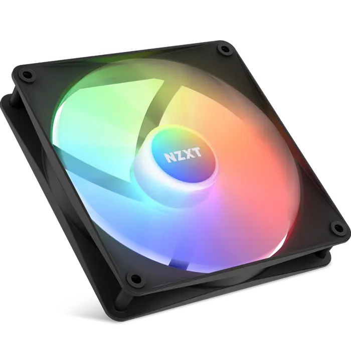 PC Case Fan NZXT F140 RGB Core, 140x140x26mm, <34.48dB, 90.79CFM, 500-1500RPM, FDB, 4 Pin, PWM, RGB