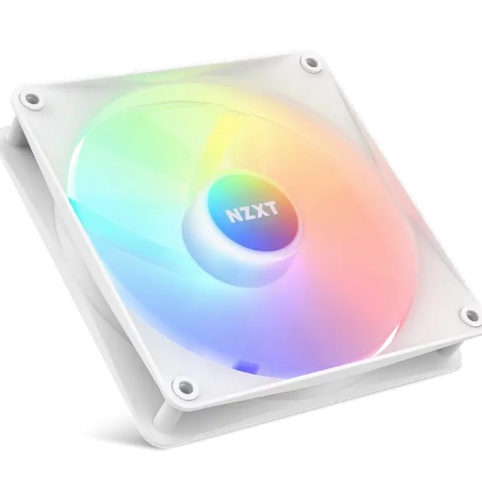 PC Case Fan NZXT F140 RGB Core, 140x140x26mm, <34.48dB, 90.79CFM, 500-1500RPM, FDB, 4 Pin, PWM, RGB