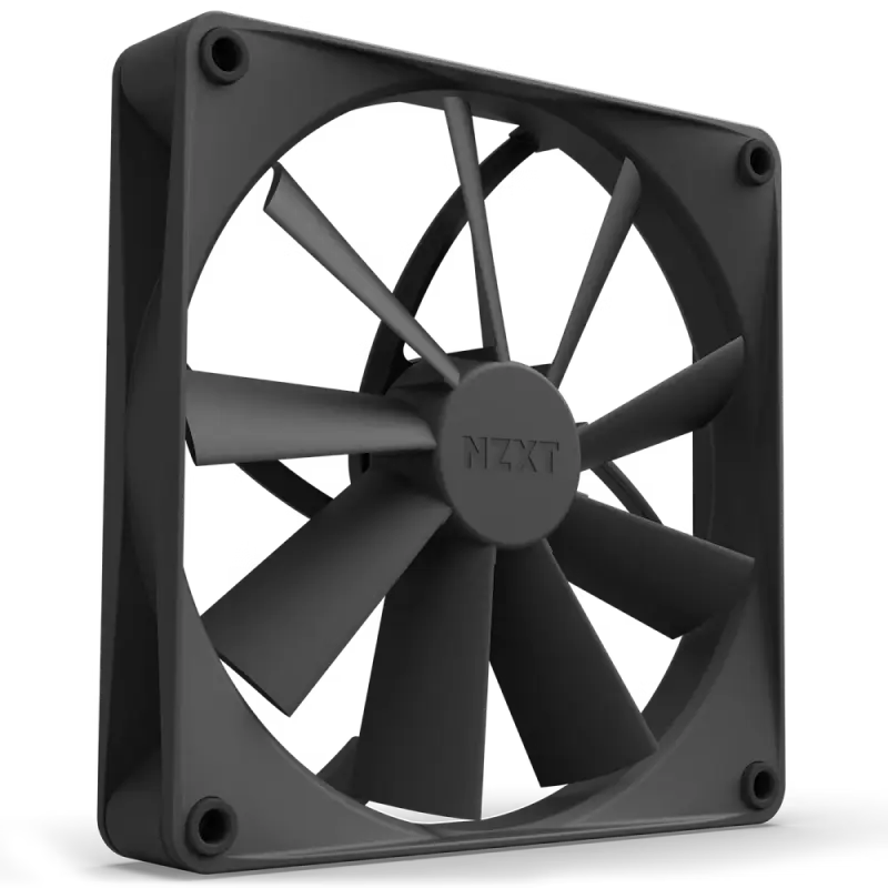 PC Case Fan NZXT F140Q, 140x140x26mm, 18.7-23dB, 42.92-101CFM, 500-1200RPM, FDB, 4 Pin, Black