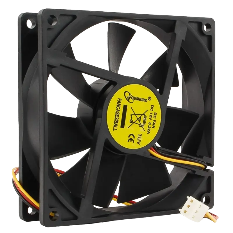 PC Case Fan Gembird FANCASE2/BALL, 90x90x25 mm, 26db, 20CFM, 2500RPM, Ball bearing
