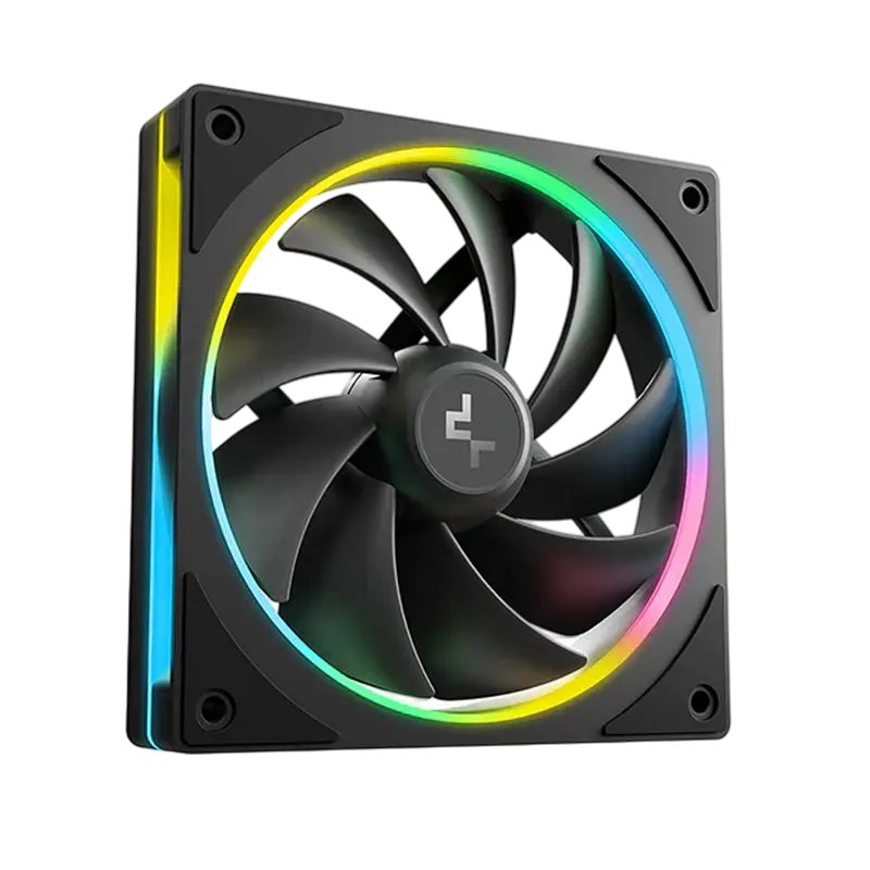PC Case Fan Deepcool FL12 SE, 120x20x25mm, ≤28.67 dB, 50.74CFM, 400-1900RPM, PWM, ARGB, 4-Pin Fan &