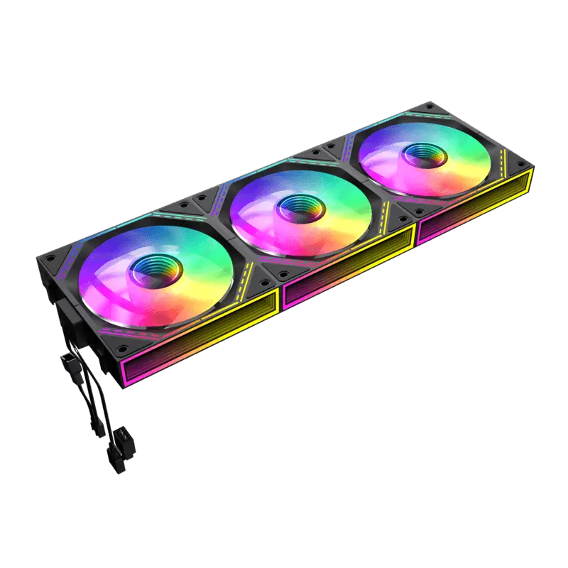 PC Case Fan GAMEMAX FN12A-S3I, 3x120mm fan set, Daisy-Chain, ARGB, 26 LED, 9 blades, PWM, <31.21dB