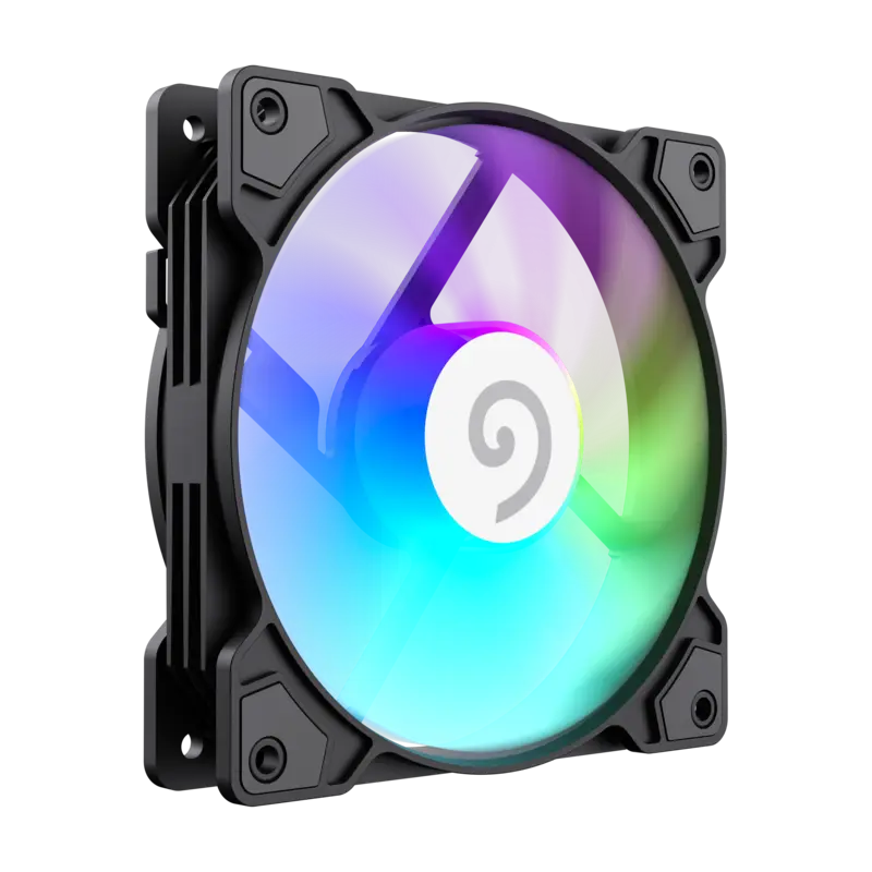 PC Case Fan GAMEMAX FN12A-S5, 120mm, ARGB, 8 LED, 9 blades, PWM, <30dB, 41 CFM, 800-1600RPM, Hydraul