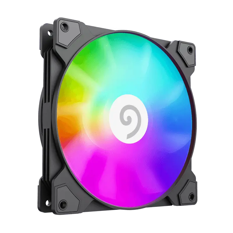 PC Case Fan GAMEMAX FN14A-S5, 140mm, ARGB, 8 LED, 9 blades, PWM, <30dB, 43 CFM, 600-1400RPM, Hydraul