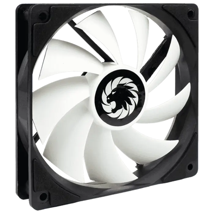 PC Case Fan GAMEMAX GMX-WFBK-WT, 120mm, 9 blades, 23.4dB, 46.5 CFM, 1200PM, Hydraulic bearing, 3pin+