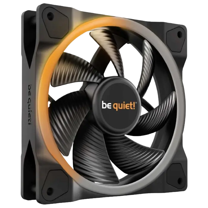PC Case Fan be quiet! Light Wings, 120x120x25 mm, <20.6db, 41.5 CFM, 1700RPM, 7 blades, Rifle bearin