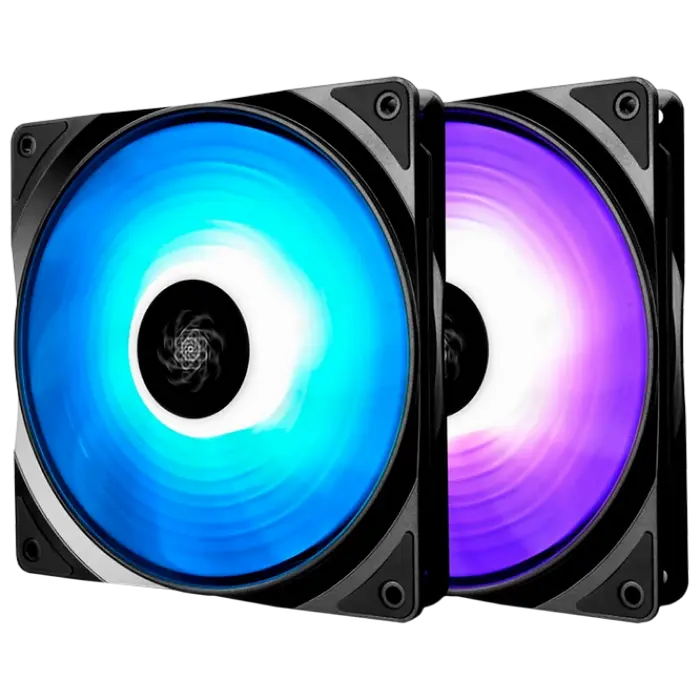 PC Case Fan Deepcool RF 140 – 2 in 1, 140x140x26mm, 19.8-24dBA, 64.13CFM, 500-1200RPM, PWM, RGB