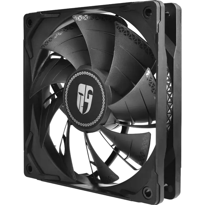PC Case Fan Deepcool TF120S Black, 120x120x25mm, ≤32.1 dBA, 64.4CFM, 400-1500RPM, PWM, Hydro Bearing