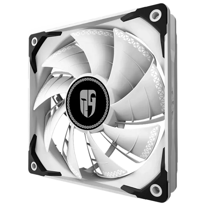 PC Case Fan Deepcool TF120S White, 120x120x25mm, ≤32.1 dBA, 64.4CFM, 400-1500RPM, PWM, Hydro Bearing