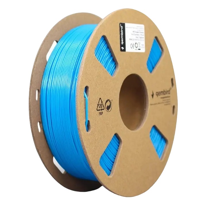 PETG 1.75 mm, Gembird Blue Filament, 1 kg, 3DP-PETG1.75-01-B