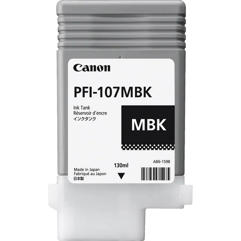 Canon Ink Cartridge PFI-107MBk, matte black