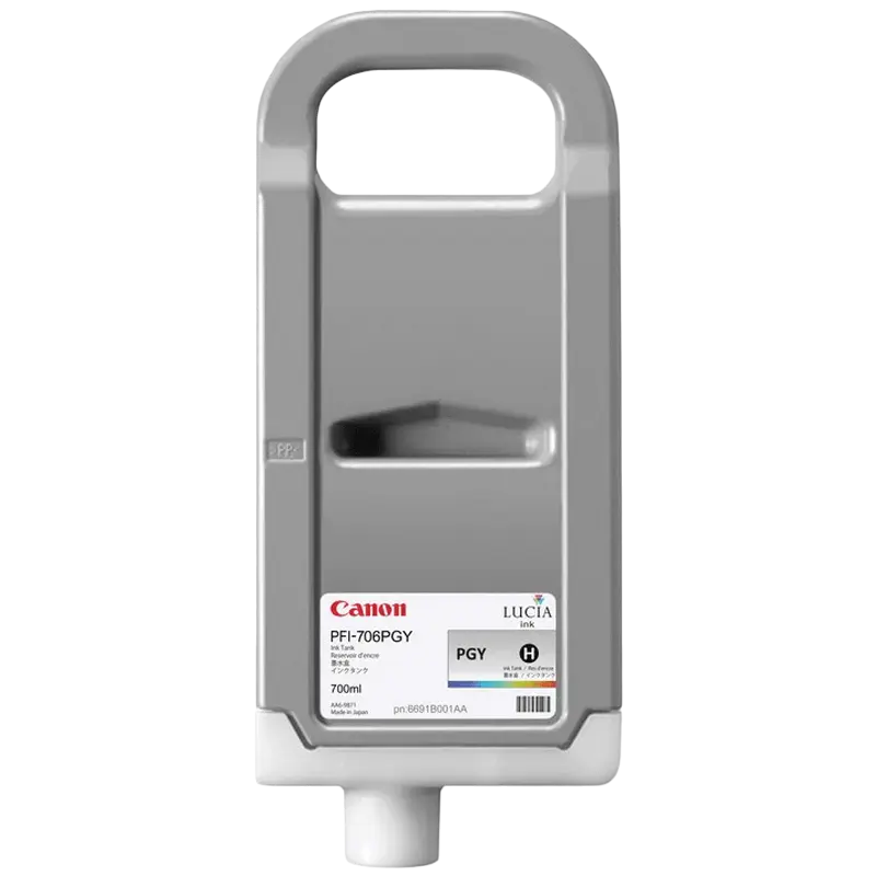 Canon Ink Cartridge PFI-706PGY, Grey, 700ml for iPF84xx & iPF94xx series