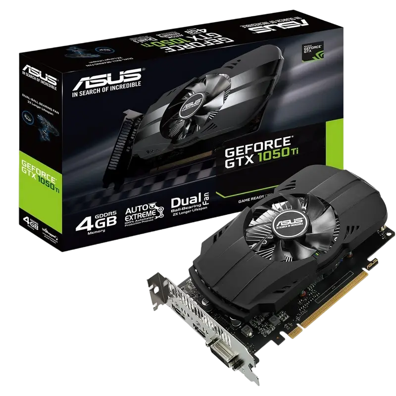 ASUS GTX1050Ti 4GB GDDR5 Phoenix (PH-GTX1050TI-4G)