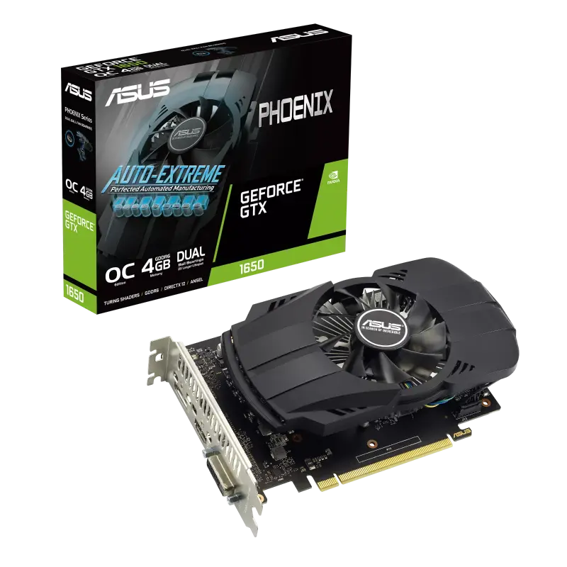 ASUS GTX1650 4GB GDDR6 Phoenix EVO OC (PH-GTX1650-O4GD6-P-EVO)