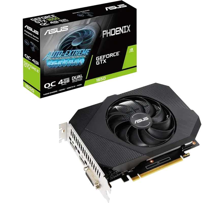 ASUS GTX1650 D6 4GB GDDR6 Phoenix OC (PH-GTX1650-O4GD6)
