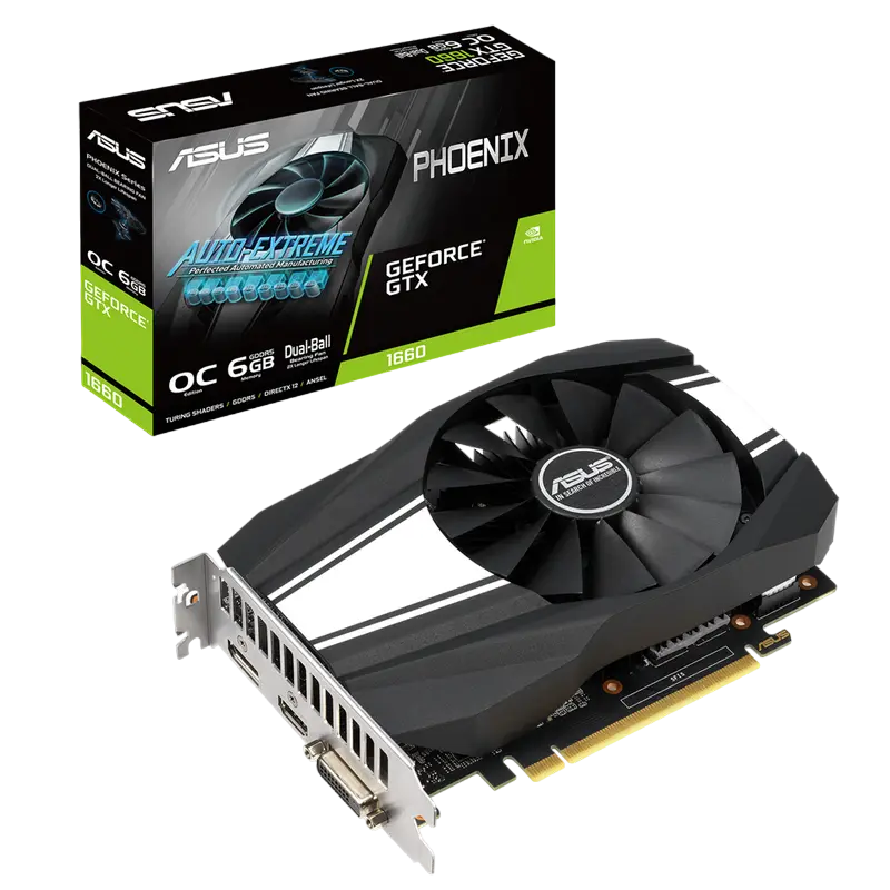 ASUS GTX1660 6GB GDDR5 Phoenix OC (PH-GTX1660-O6G)