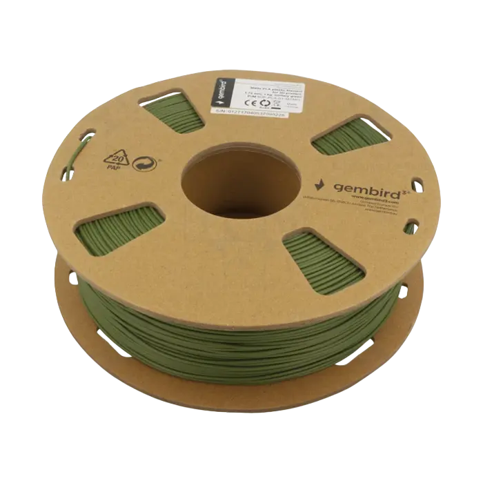 PLA 1.75 mm, Matte Military Green Filament, 1 kg, Gembird 3DP-PLA-01-MTMG