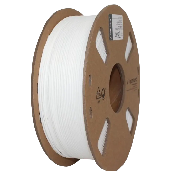 PLA 1.75 mm, White Filament, 1 kg, Gembird 3DP-PLA1.75-01-W