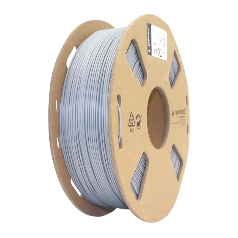 PLA+ 1.75 mm, Grey Filament, 1 kg, Gembird 3DP-PLA+1.75-02-GR