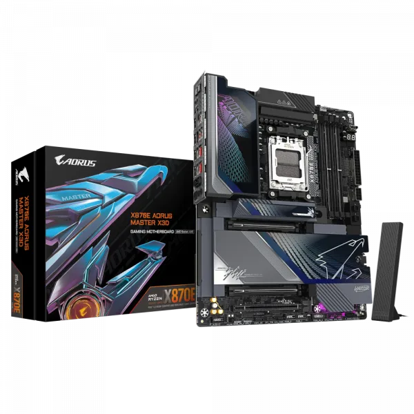 GIGABYTE Placă de bază sAM5 amd x870e 2xHDMI/2xUSB4 Typ eC, vedere alternativă