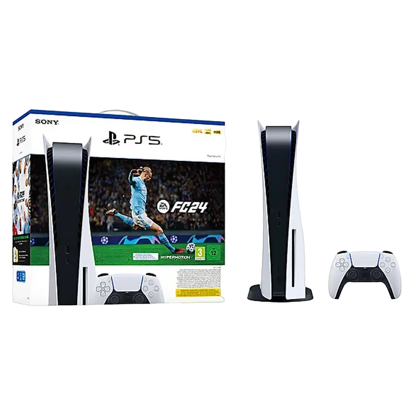 PlayStation 5 Disc Edition 825GB + EA Sports FC24 - White EU