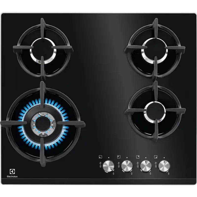 Plită pe gaz încorporabilă Electrolux KGG6437K, neagră