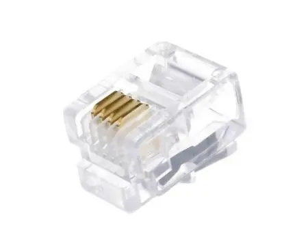 APC Electronic APC Plug RJ-12, MP-6P4C modular plug (3u"), 100 pcs