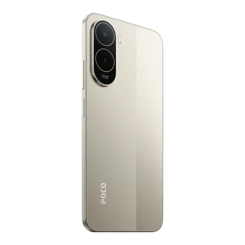 Telefon Xiaomi Poco C81 Pro 4/128 GB Auriu, vedere posterioară