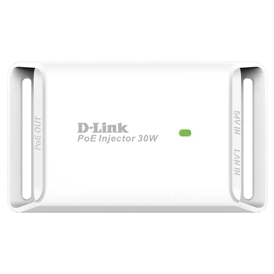 PoE Injector D-Link "DPE-301GI", 802.3af/at 1x1000Base-T LAN, 1x1000Base-T PoE Out, Output: 54V DC