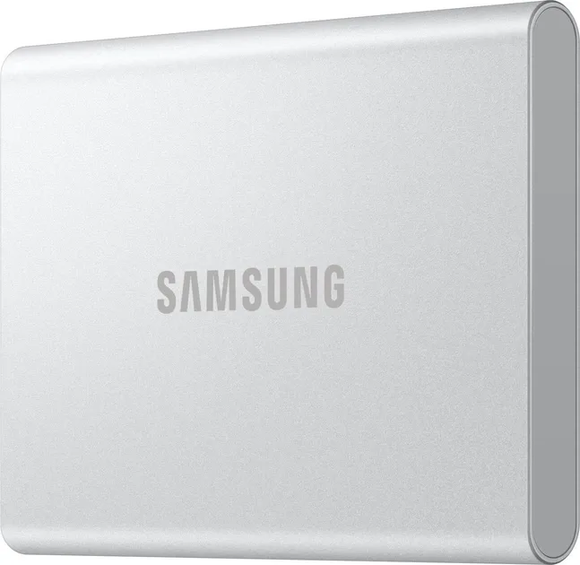 Samsung Portable T7 Resurrected 2TB USB 3.2 Type-C Silver, vedere laterală