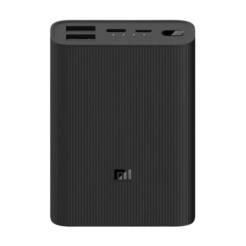 Power Bank 3, Xiaomi 10000 mAh, 22.5W Ultra Compact, Black